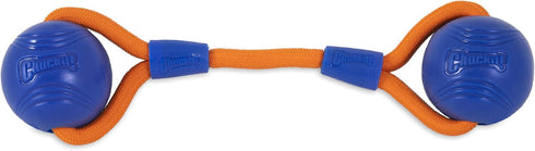 Chuckit! Crunch Ball Dog Toy, Medium, Duo Tug for All Breed Sizes