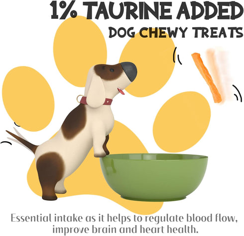 10.6 oz Dog Treats Chews, Sweet Potato Strips, Gluten & Grain Free Dog Snacks for Training Rewards