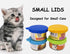 Comtim 4 Pack Cat Food Can Lids - Silicone Small Pet Food Can Covers for 3 oz Cat Food Cans