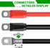 Heavy Duty Golf Cart Battery Cables, 7 PCS 4 Gauge Pure Copper Wiring for Club Car DS & Precedent 1994-up 48 Volt