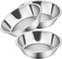 GANAZONO 3pcs Cute Small Cats Bowls, Metal Pet Food Feeder Bowls, Indoor Cat Food Dishes, Pet Water Bowls Replacement