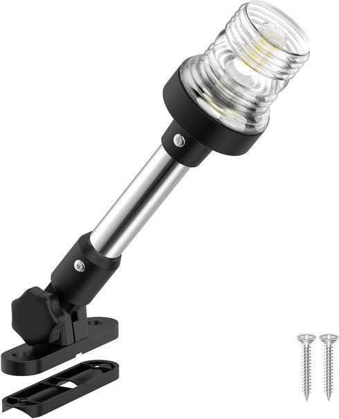 9 Inches Pontoon Stern Light Bimini Mount, Bimini Light for Pontoon Boat