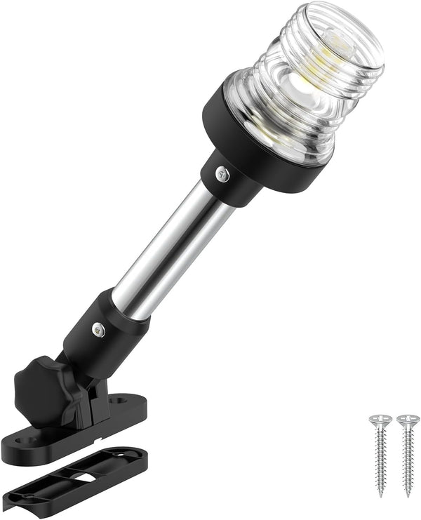 9 Inches Pontoon Stern Light Bimini Mount, Bimini Light for Pontoon Boat
