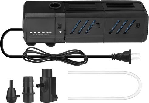 NO.17 Submersible Aquarium Internal Filter, 8W Adjustable Fish Tank Filter with 200 GPH Water Pump for 10-50 Gallon