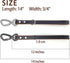 Genuine Leather Short Dog Lead, Heavy Duty Traffic Leash with Metal Hook, Handmade for Large Medium Dogs Training