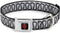 Dog Collar with Seatbelt Buckle, Harley Quinn's Ruffle Collar White Black, 15 to 26 Inches, 1.0 Inch Wide