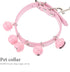Pet Collar and Leash Combo with Jingle Bell Dog Collar and Pulling Leash Rope Strap for Outdoor Daily Use