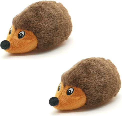 Hedgehogz Squeaky Dog Toy, Stuffed Plush for Small Medium Dogs, 8 Inch, 2 Pack