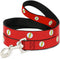 Buckle-Down Pet Leash, Flash Logo Red/White/Yellow, 4 Feet Long, 1/2" Wide