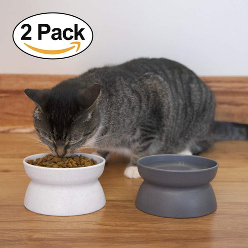 Kitty City Raised Cat Bowls, Small Bowl 2pk (Modern)