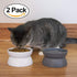 Kitty City Raised Cat Bowls, Small Bowl 2pk (Modern)