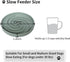 Dog Puzzle Bowl, Silicone Slow Feeder for Healthy Eating, Non-Slip Design, Dishwasher Safe (Grey Green)