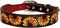 HILASON Brown Large Strong Genuine Leather Dog Collar | Painted Large | Leather Dog Collar | Dog Collar