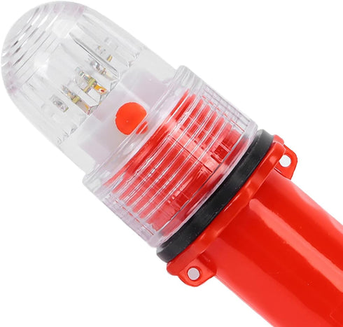 Safety Beacon Light, Emergency Hazard Warning Strobe Signal Kit, Flashing Lighting Bar for Kayak Yacht Marine, Red