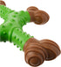 SPOT Bam-Bones Dental X-Bone - Bamboo Fiber with Massaging Rubber Center, Durable Oral Care Chew for Light Chewers