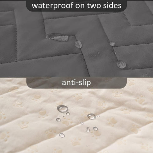 fuguitex Waterproof Dog Bed Cover, Anti-Slip Pet Pad Blanket for Couch, Chair, Recliner, and Furniture