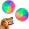 FineInno Large Light Up Dog Balls, 2 pcs Flashing Bouncy Glow in The Dark Interactive Jumping Ball for Large Dogs