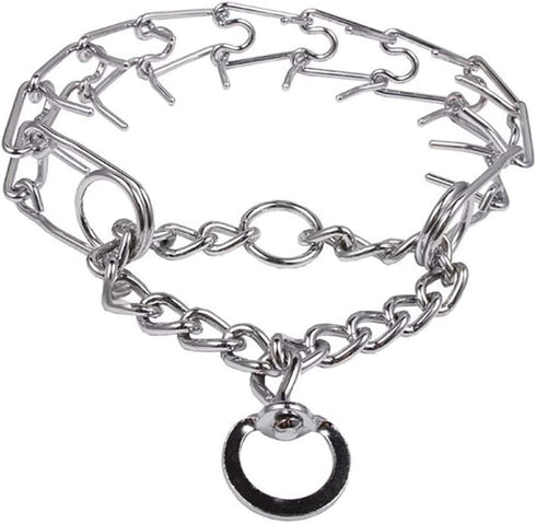 Darkyazi Durable Pinch Collar, Adjustable Stainless Steel Training Collar for Medium Large Dogs (Small, Pack of 1,