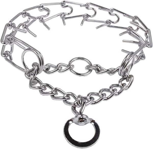Darkyazi Durable Pinch Collar, Adjustable Stainless Steel Training Collar for Medium Large Dogs (Small, Pack of 1,