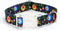 Adjustable Dog Collar for Small Medium Large Dogs, Soft Puppy Cats Collars with Multicolor Patterns (XS, Black)