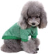 Pet Dog Classic Knitwear Sweater - Warm Winter Puppy Pet Coat, Soft Sweater Clothing for Small Dogs (XXS, Green)