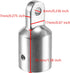 TINGZHIGO Bimini Top Eye End Cap for 1 inch (25mm) OD Round Tubing with L Shape Hex Allen Wrench (2 Packs)