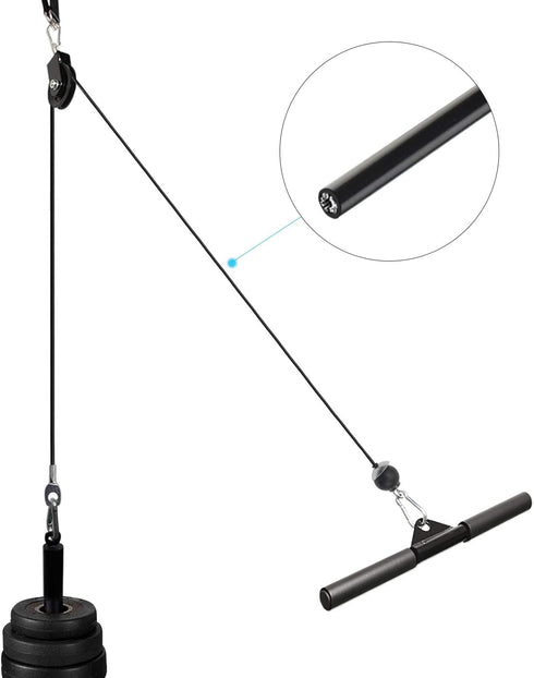 LFJ Replacement Gym Cable with Stopper Ball Fitness Pulley Cable Steel Wire Rope for Cable Machine Home Gym Weight Lift