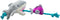 Fringe Studio Plush Dog Toy, Shark Bait, Pet Shop Collection (314289)