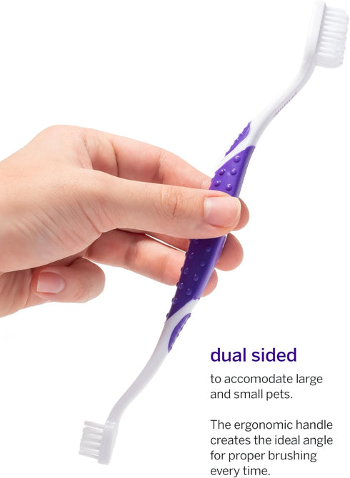 2.5 Oz) Petsmile Professional Pet Teeth Brushing Kit for Cats & Dogs - VOHC Accepted Toothpaste & Patented Toothbrush