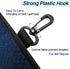 Golf Bag Accessories Valuables Pouch with Multi Pocket Zipper Hook, Includes 10 Pcs Wood Golf Tees