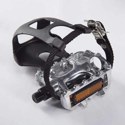 Tobefore 1pc Bike Pedal Clips Strap Anti-Slip Foot Pedal Universal Wheel Stabilizer Straps Spinning Cycling Shoe Toe