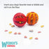 Weber's Wonders Set of 2 Paw Tricky Treat Ball - Dog Toy, Food Dispensing Non-Toxic Rubber Interactive Toy for Pets