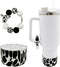 WAFOIRO Highland Cow Silicone Boot Tumbler Handle Decor Cow Print Water Bottle Accessories