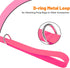 Waterproof Dog Leash, 5/6 FT Durable Odor-Proof Leashes with Strong Metal Hooks for Small to Large Dogs (Pink)