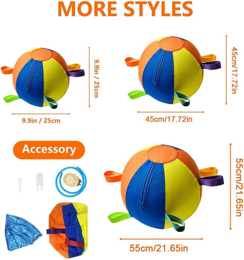 Generic Dog Toy Ball, High-Bounce & Durable Chew Toy, Large Interactive Herding Ball for Dogs,Heavy Duty Grazing Balls