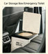 Foldable Emergency Toilet & Storage Box for Road Trips (Off-White)