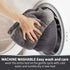 Small Dog Bed for Small Dogs, Cat Beds for Indoor Cats, Extra Soft & Machine Washable with Anti-Slip Bottom, Grey, 20