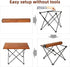 ROCK CLOUD Portable Camping Table, Ultralight Aluminum Folding Beach Table for Camping, Hiking, Outdoor Picnic (Size M)