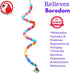 Colorful Plastic Bead Millet Holder for Parakeet, Budgie, Finch, Dove by Bonka Bird Toys 869