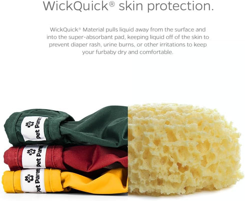 Premium Washable Dog Diapers & Extenders, (3 Pack) of Extra Small Female Dog Diapers, Color: Samba