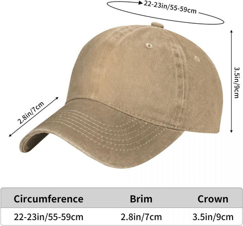 YISHOW Vintage Embroidered Baseball Cap for Men and Women