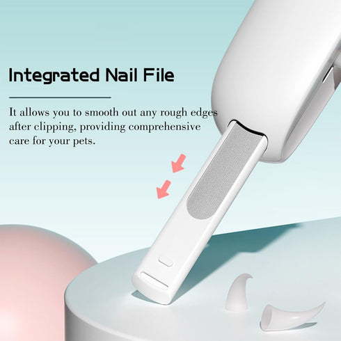 New 2024 Dog Nail Clipper Cat Nail Trimmer, Adjustable Aperture, Safety-First Design, Inbuilt Nail File for Grooming