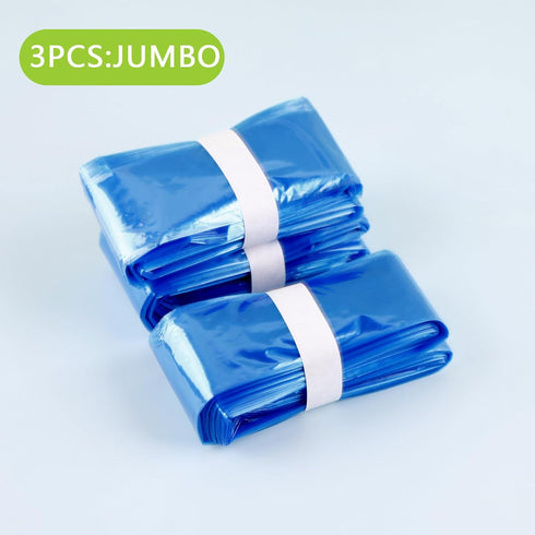 Jumbo 3-Pack Cat Litter Refill Bags, Compatible with Litter Cat Genie Standard Pail, Plus and XL+ Pail