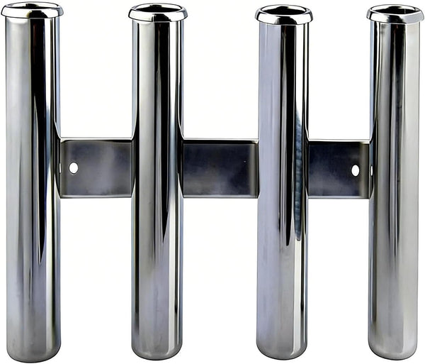 Marine Boat 3 Rod Stainless Steel Fishing Rod Holders, 4 Rod Rack