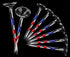 Golf Tees 3 1/4'' Unbreakable Transparent Acrylic, Long Golf Tees Bulk with Big Cup & 8 Prongs, 50 Pack