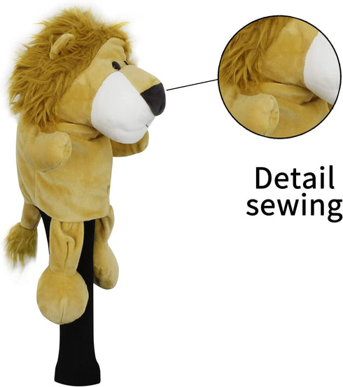 Scott Edward Animal Zoo Golf Driver Wood Covers, Fit Drivers and Fairway, Fun and Functional Dog Designs