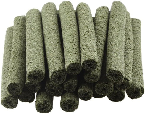emours Natural Timothy Grass Chew Stick Pet Snack for Rabbits, Chinchillas, Guinea Pigs, 20 Sticks