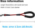 Short Dog Leash, 18 Inch Rope Traffic Leash with Padded Handle, 1/2” Strong Nylon for Medium Large Dogs - Red