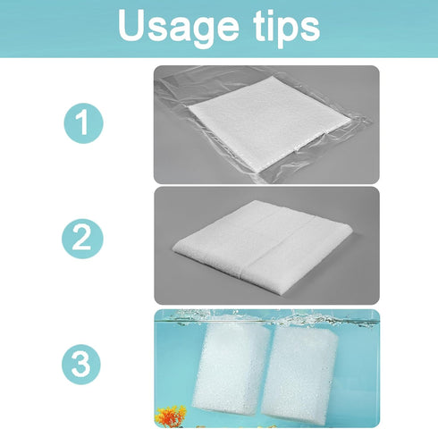 6-Pack 110, AQUANEAT Replacement Filter Sponge Pads, Aquarium Foam Insert Compatible with AquaClear Fish Tank Filter