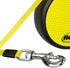 FLEXI Neon Retractable Dog Leash, 16 ft, Small, Black/Yellow Cord